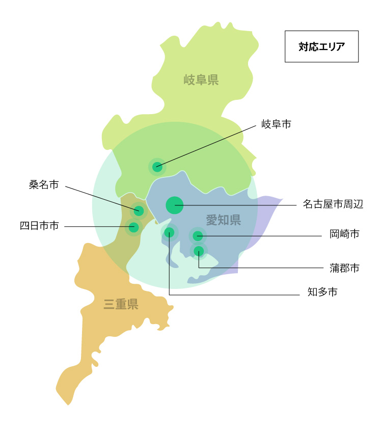 対応エリアマップ